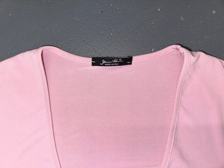 Light Pink O-Ring Long Sleeve Mini Dress