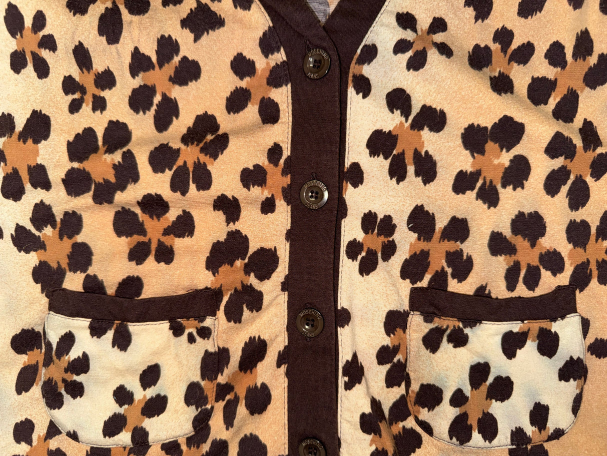 MOSCHINO Leopard Print Cardigan