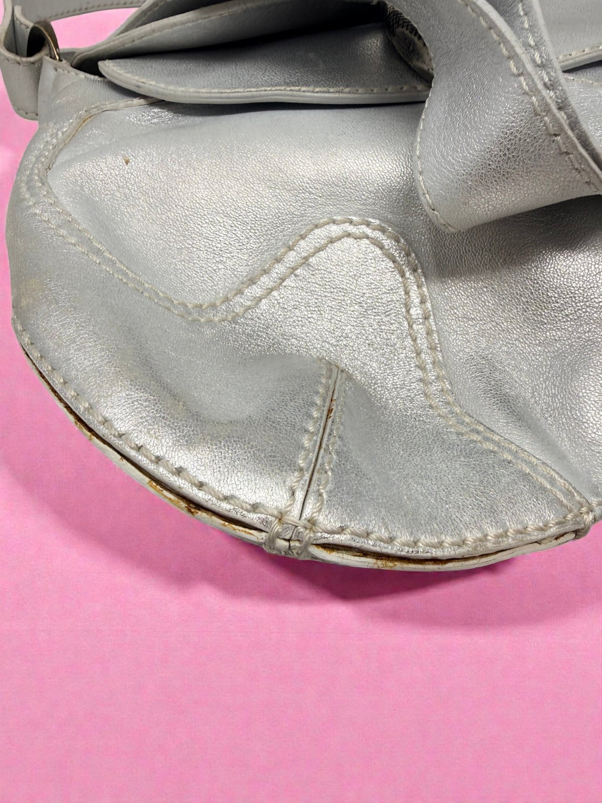 Roberto Cavalli Silver Shoulder Bag