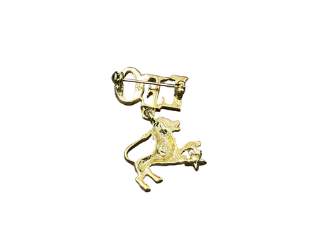 Gold Horoscope 'LEO' Pin