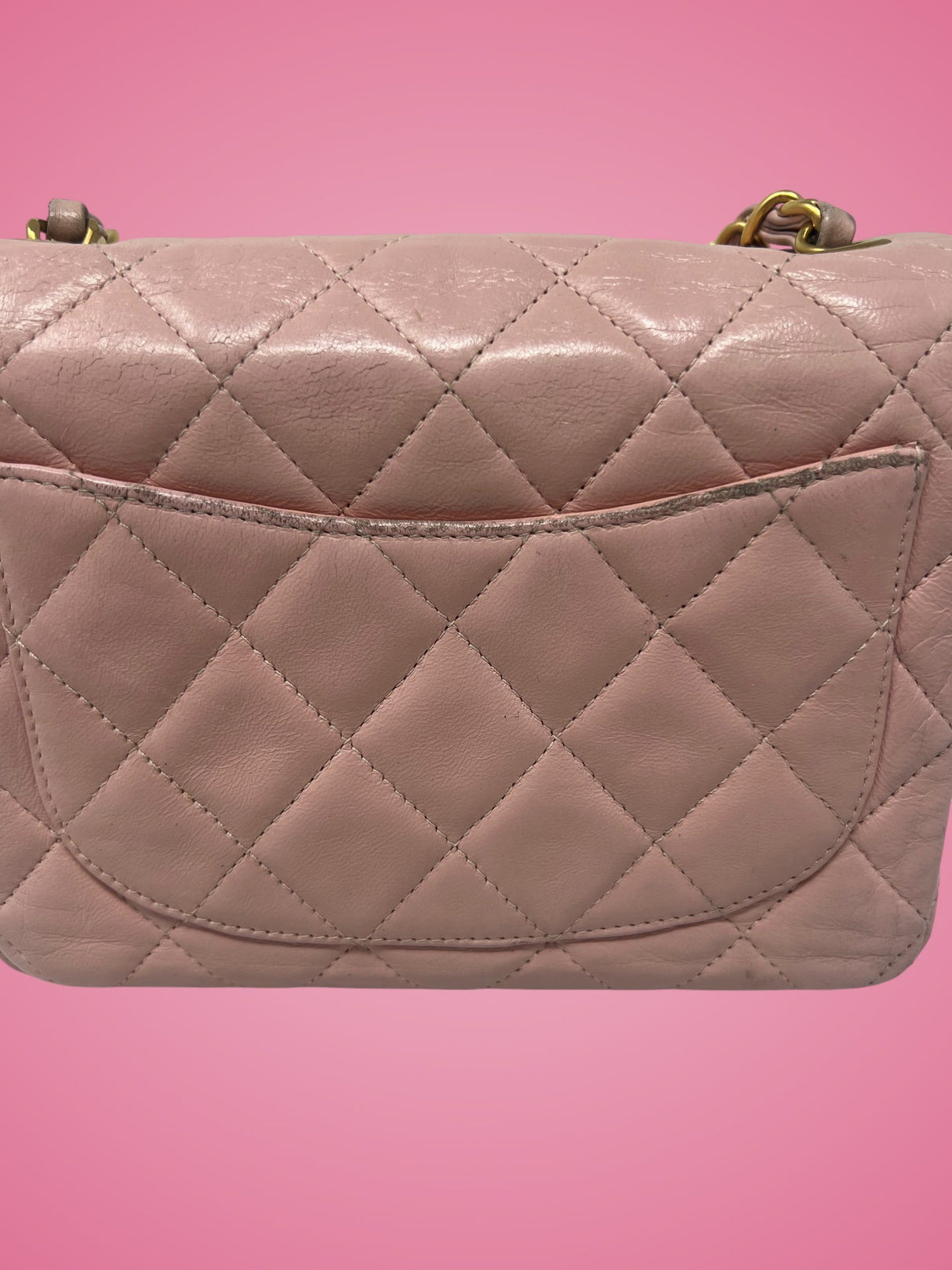 Chanel Mini Classic Flap Pink Leather