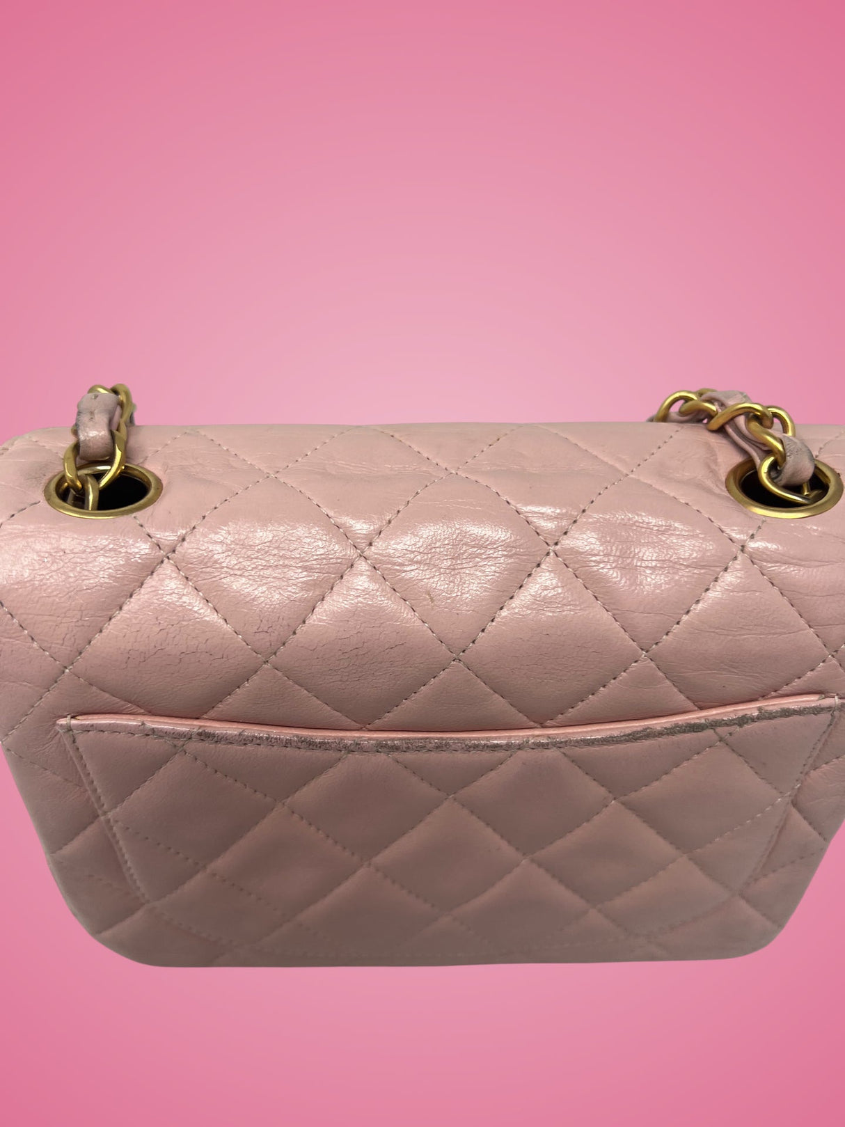 Chanel Mini Classic Flap Pink Leather