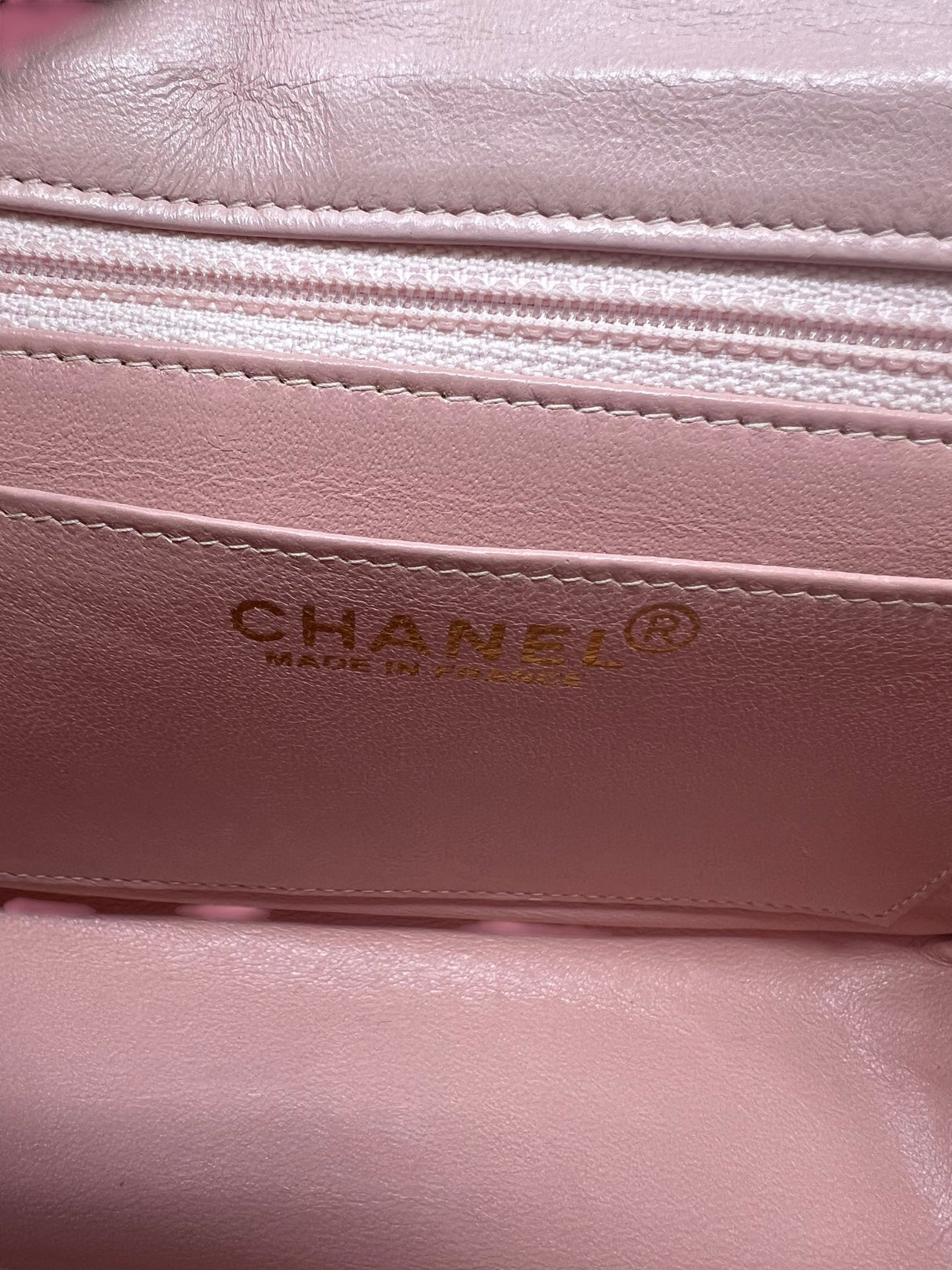Chanel Mini Classic Flap Pink Leather
