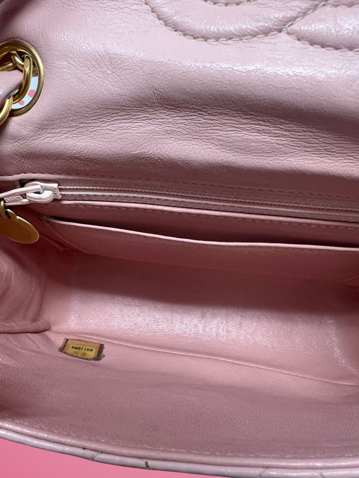 Chanel Mini Classic Flap Pink Leather