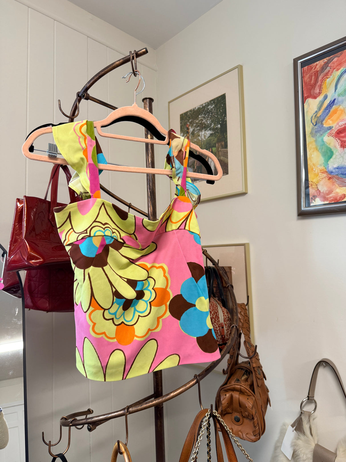 D&G 70s Floral Sleeveless Top