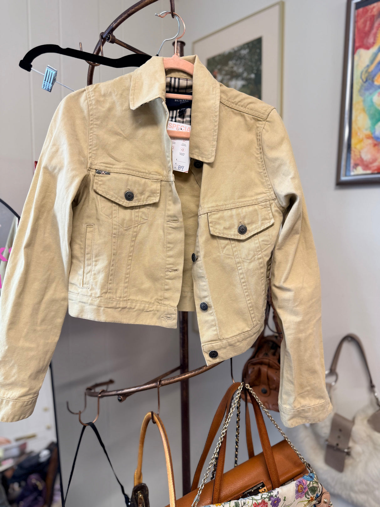 Burberry Khaki Denim Jacket