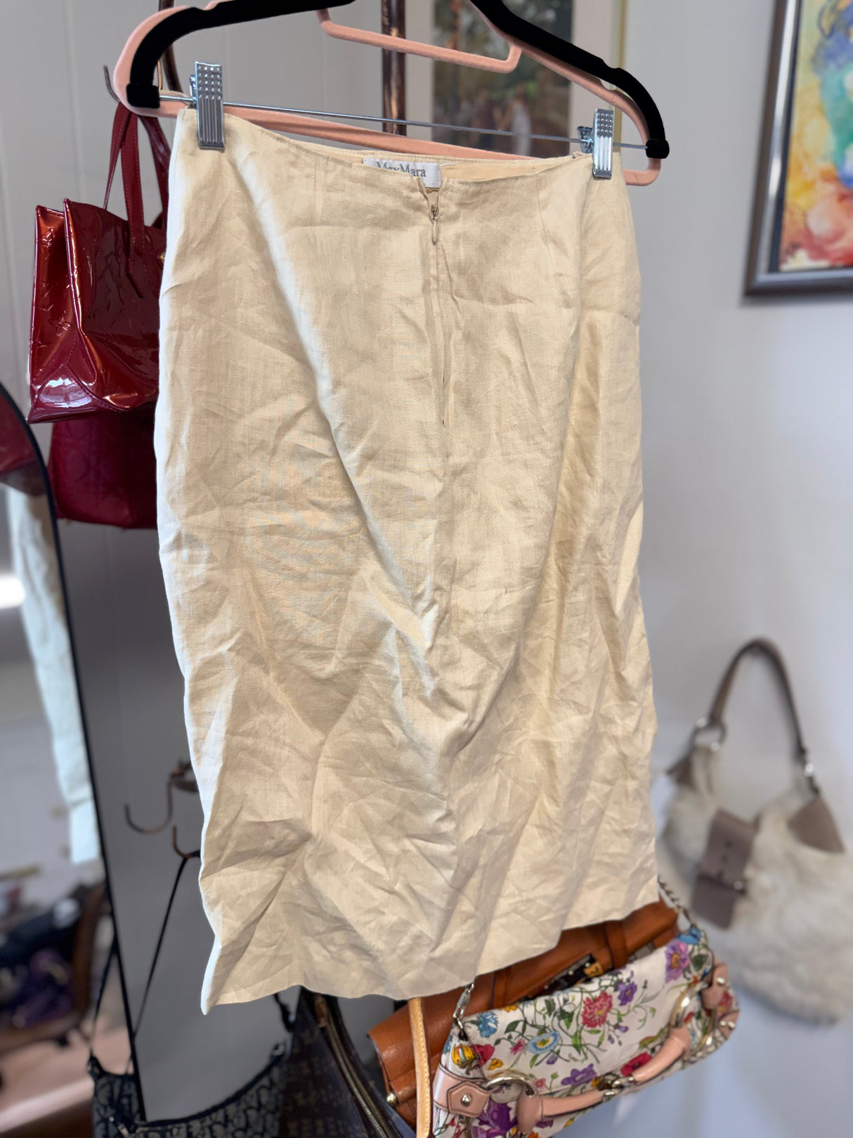 Max Mara Gold Skirt
