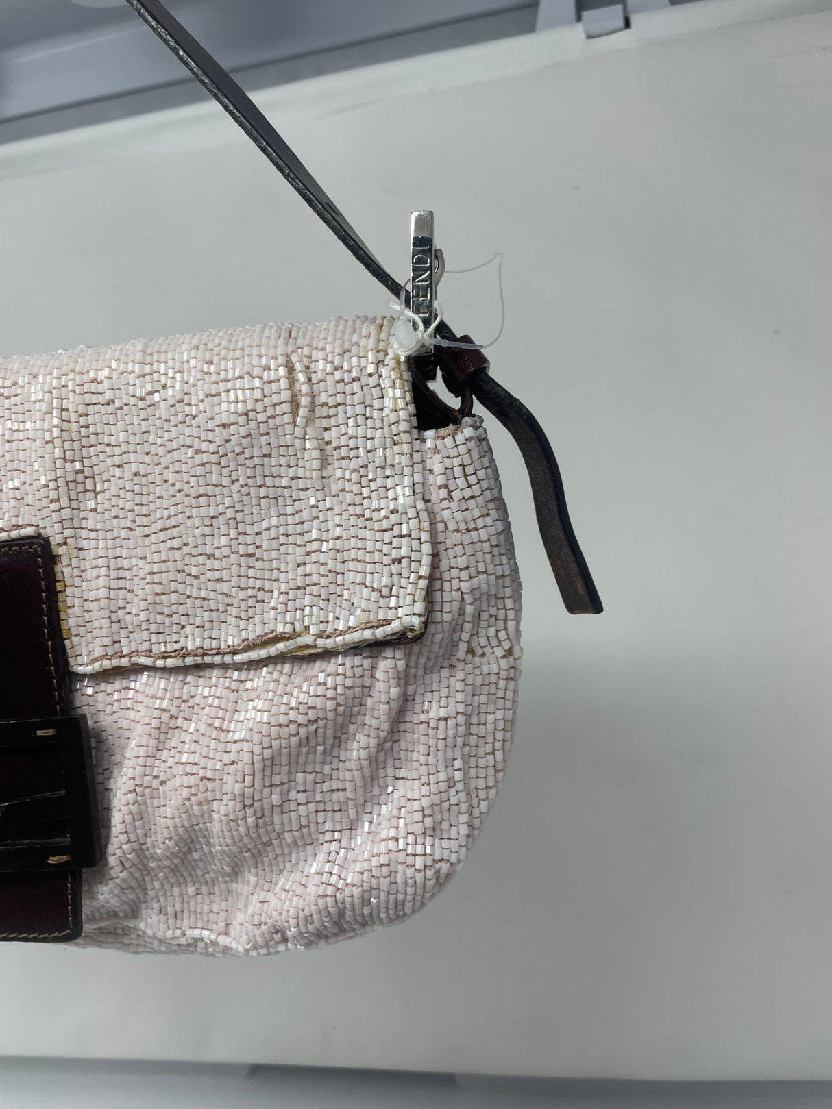 Fendi Beaded Baguette Pink