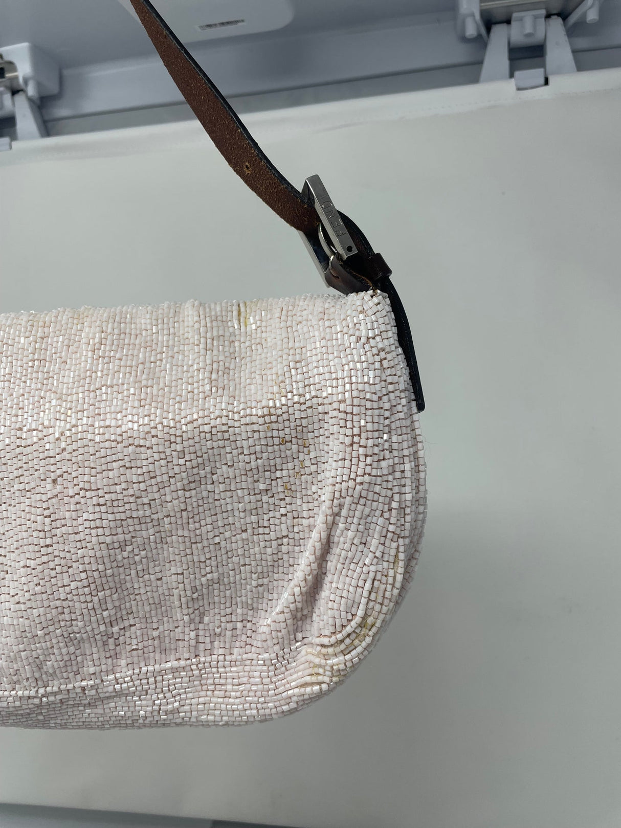 Fendi Beaded Baguette Pink