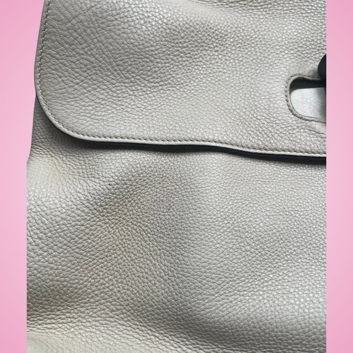 Gucci Bamboo Top Handle Bag White Leather