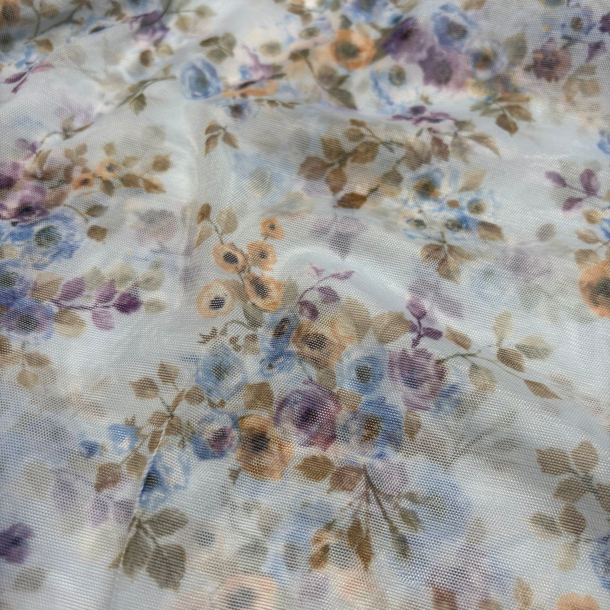 Dainty floral sheer cami in blue