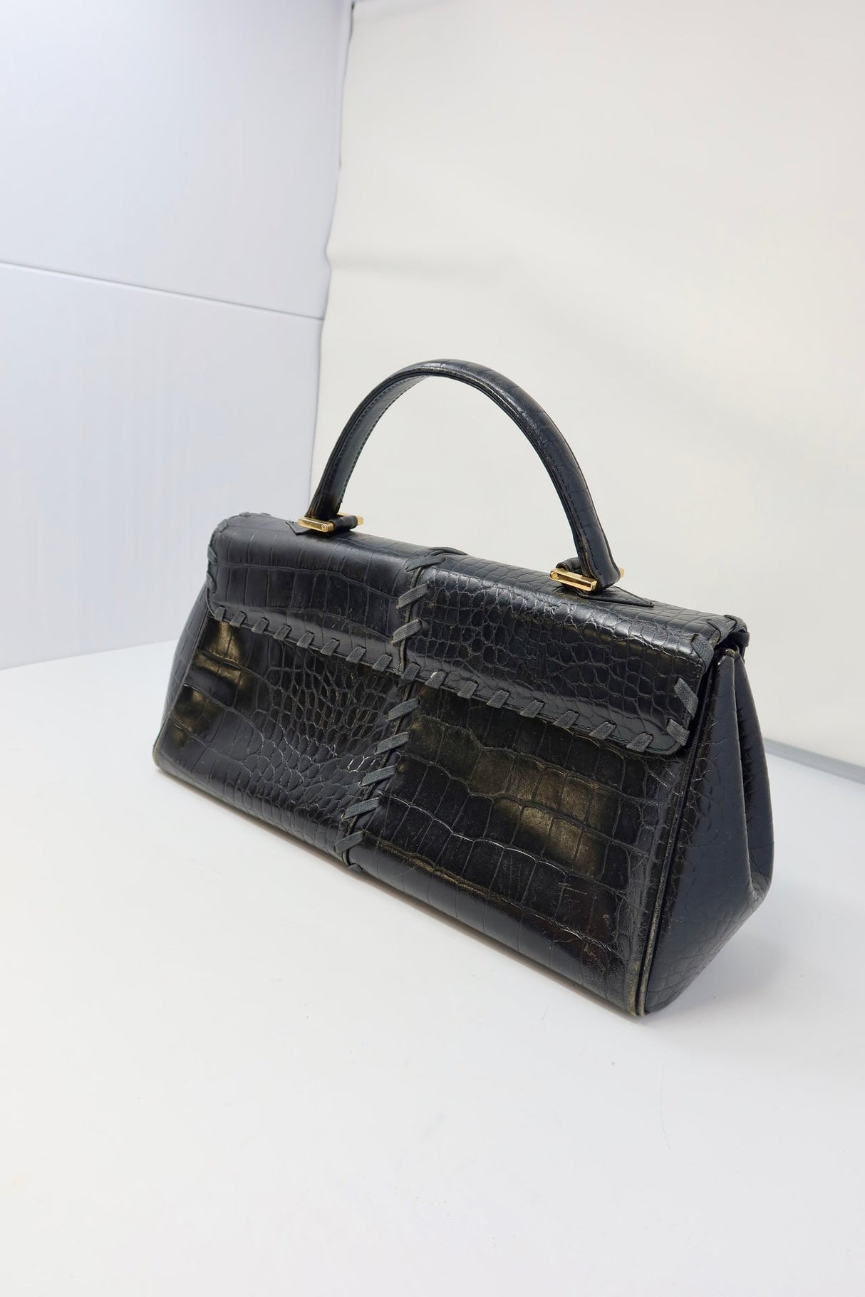 YSL Top Handle Bag Black