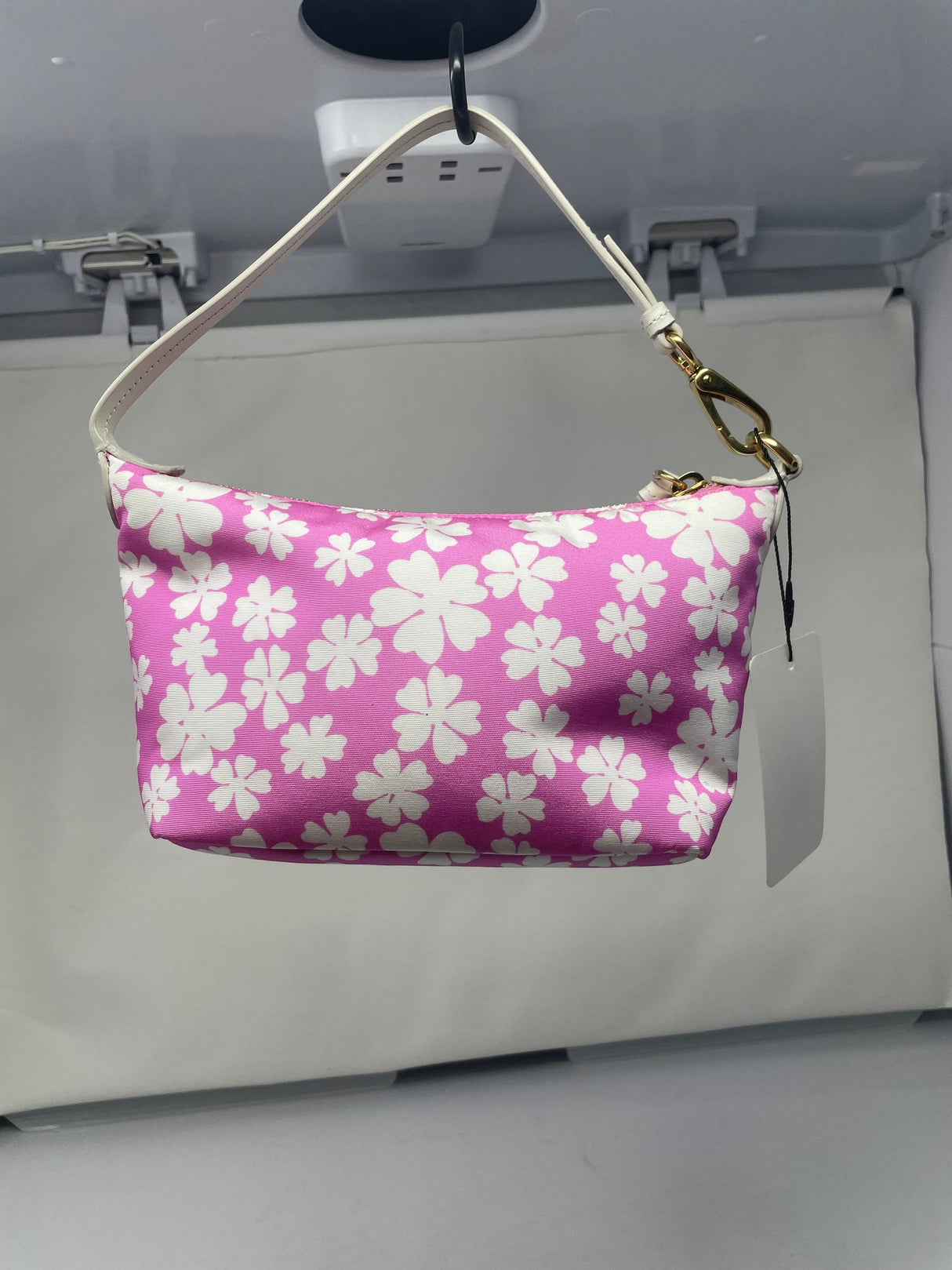 Miu Miu Pink Nylon Floral Mini Bag