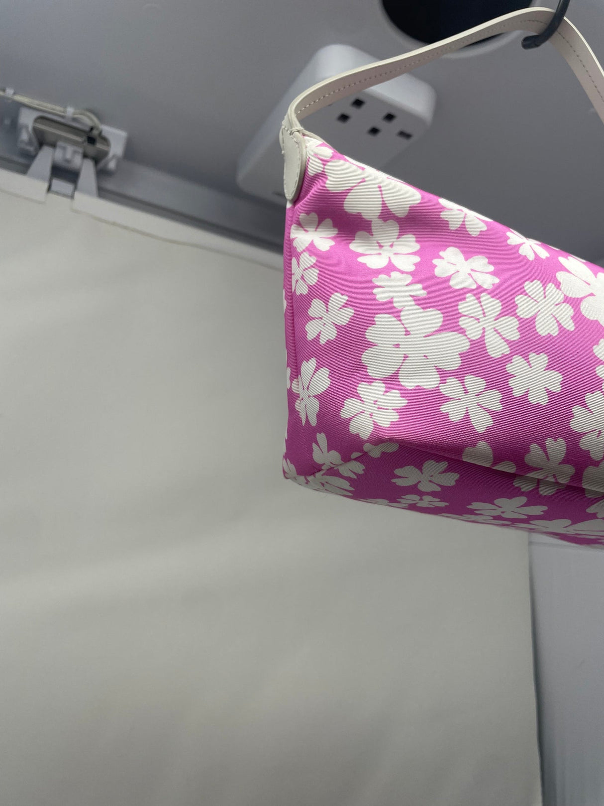 Miu Miu Pink Nylon Floral Mini Bag
