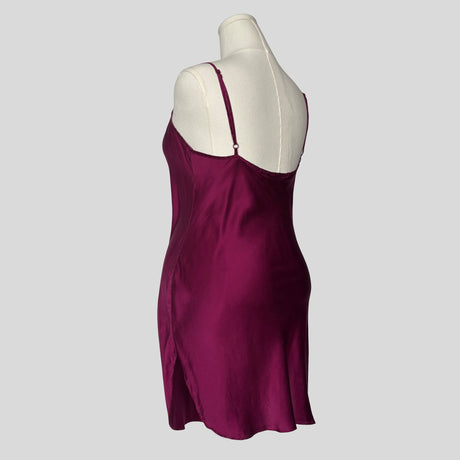 Draped silk slip