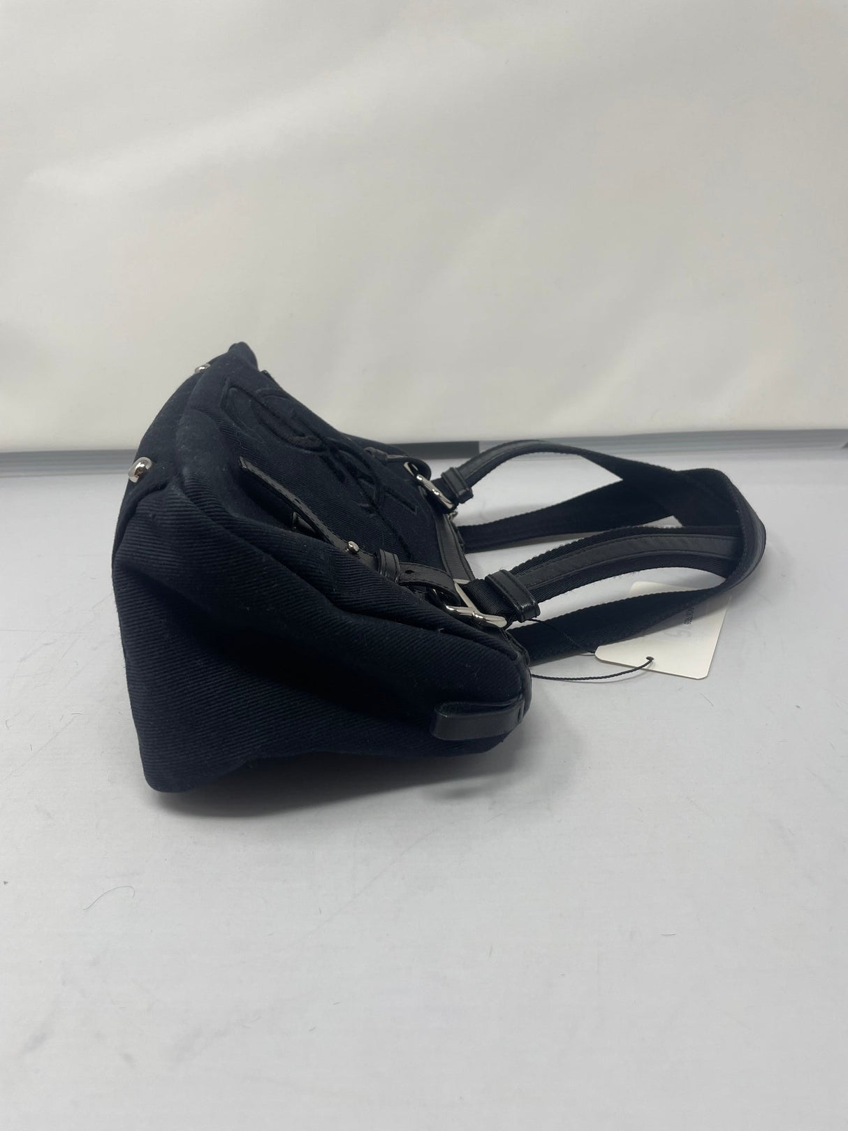 YSL Black Canvas Kahala Shoulder Bag