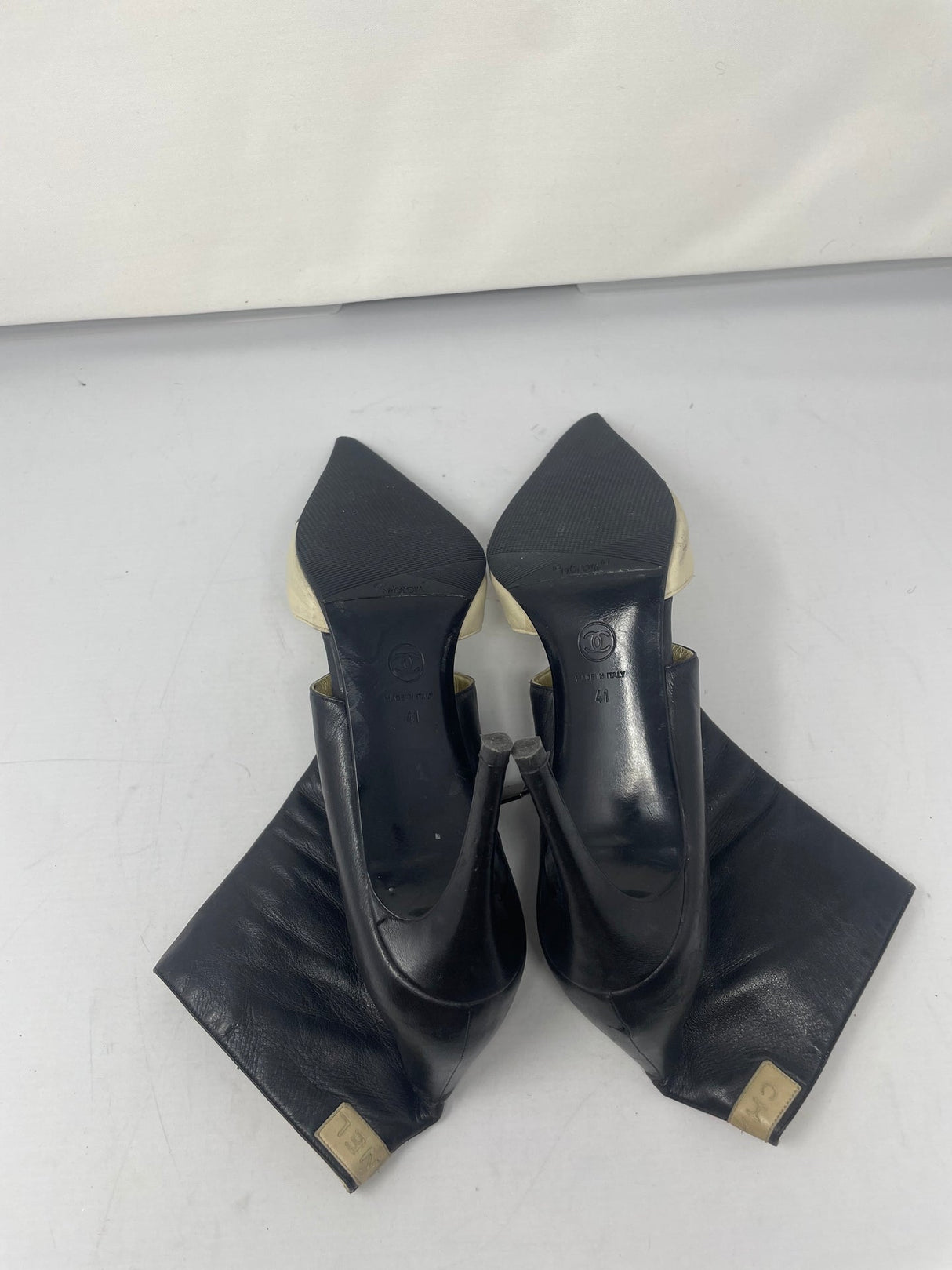 Chanel Two Tone Booties 41