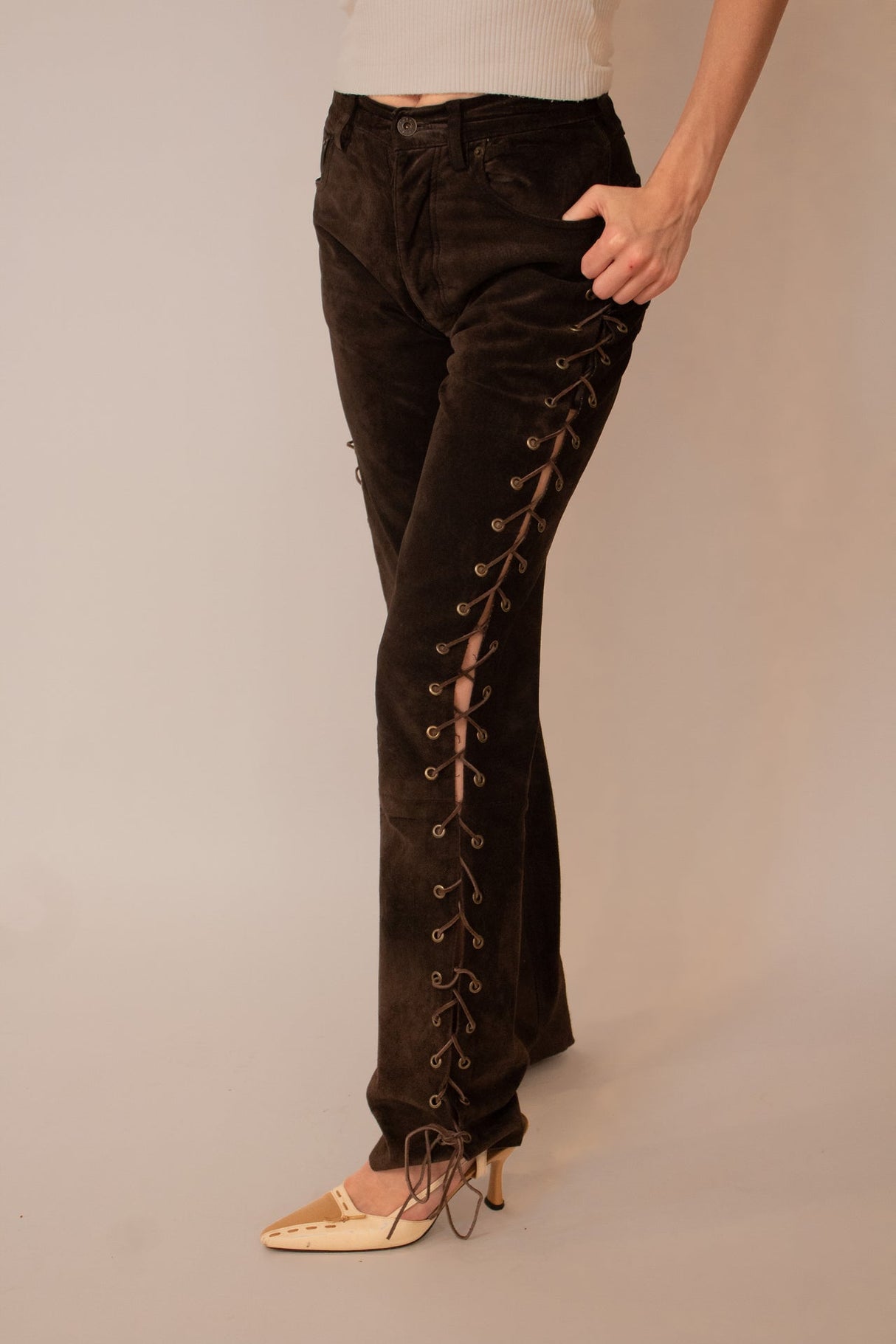 Laced Pants Chocolate