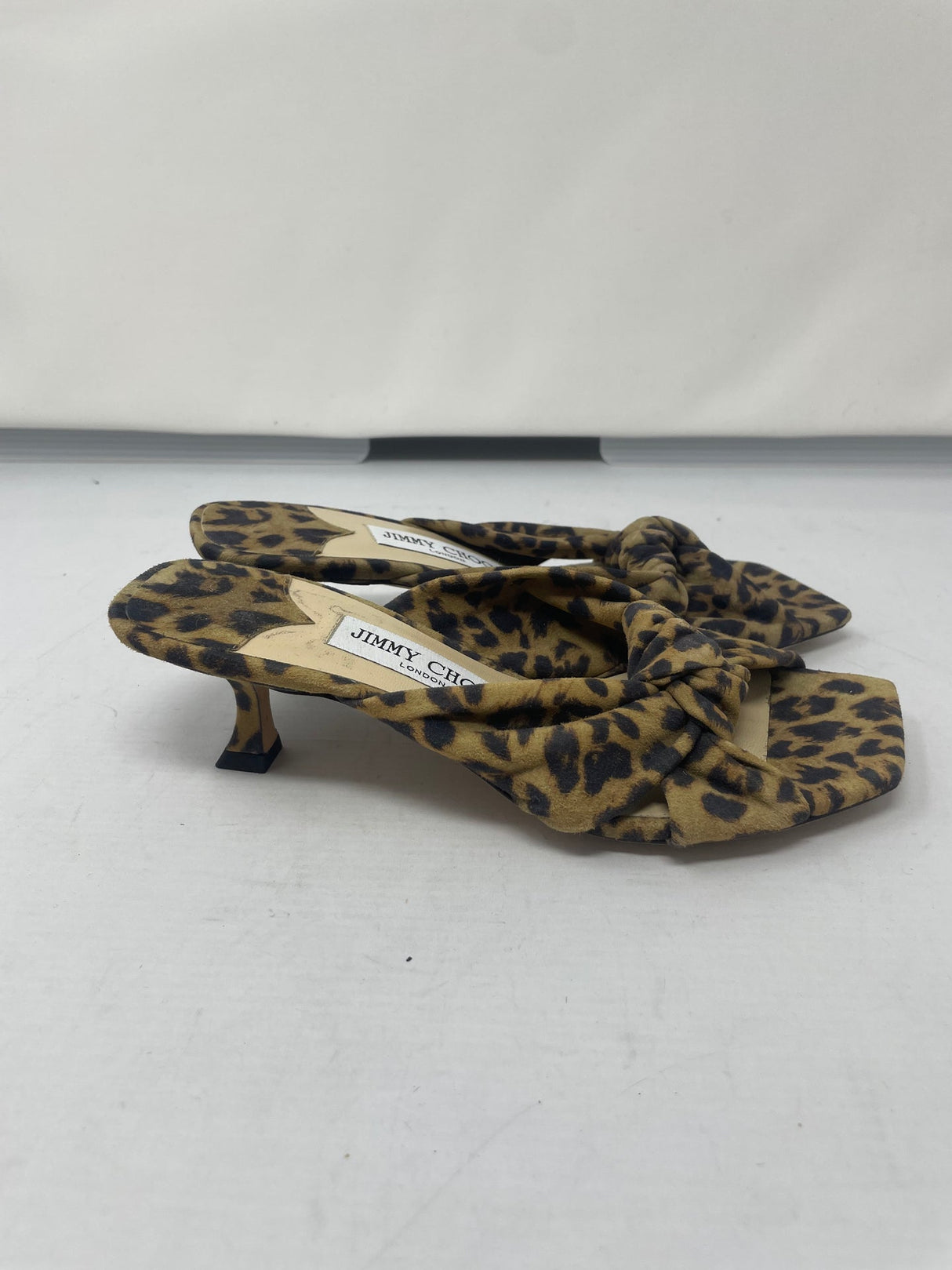 Jimmy Choo Leopard Kitten Heels 36 (comes in original box)