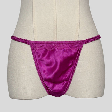 Sheer lace trim dress with matching panties