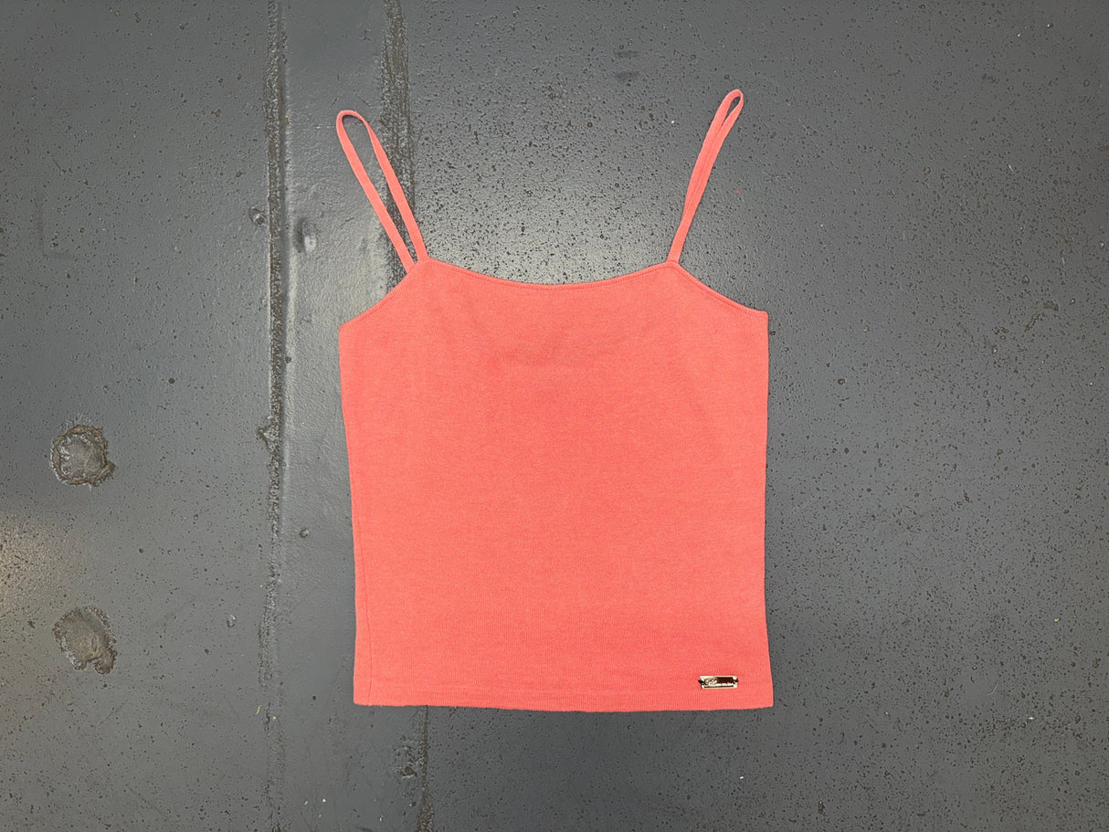 BLUMARINE Coral Sweater Tank Top