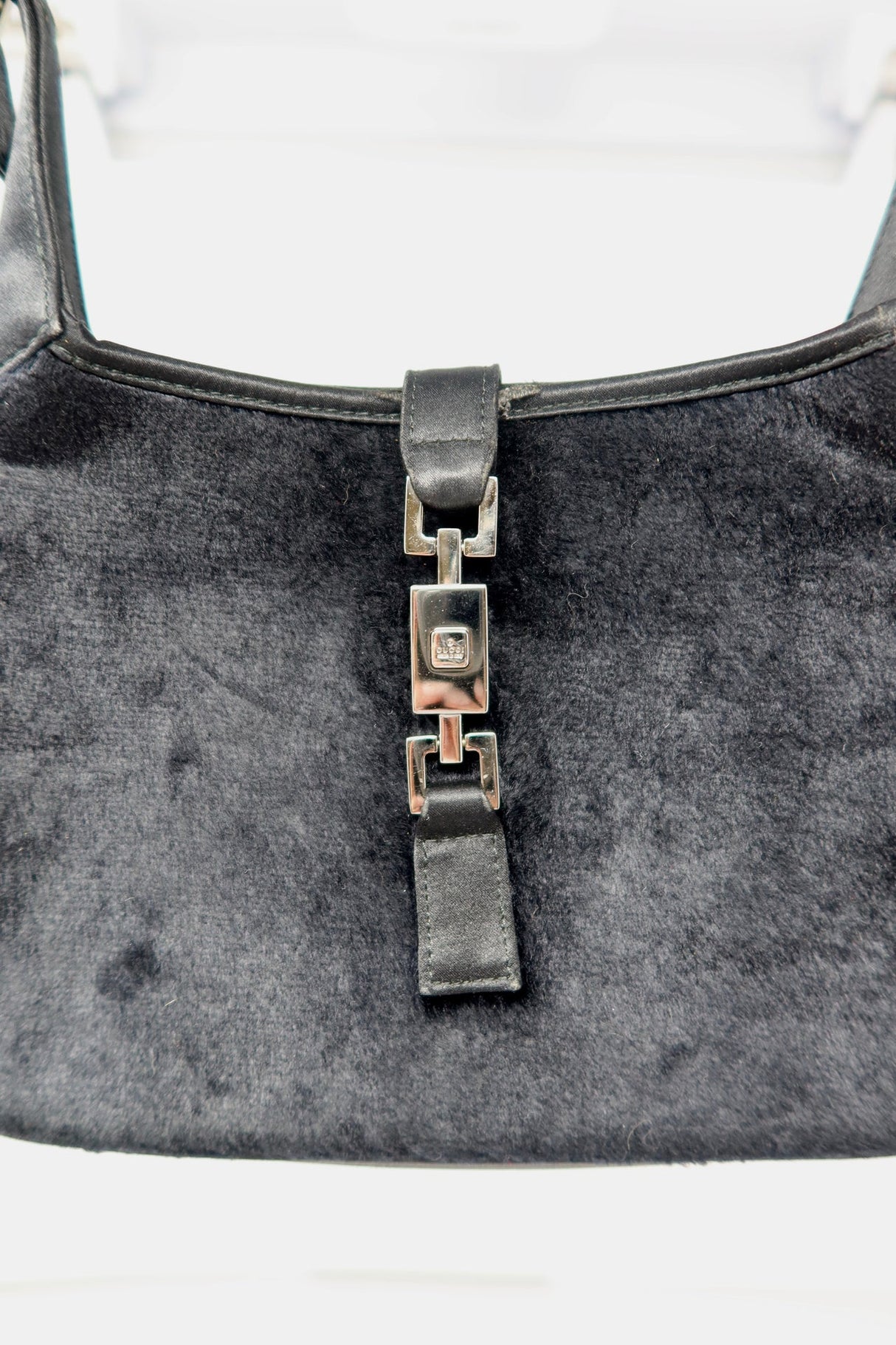Gucci Tom Ford Era Mini Jackie Black Pony Hair