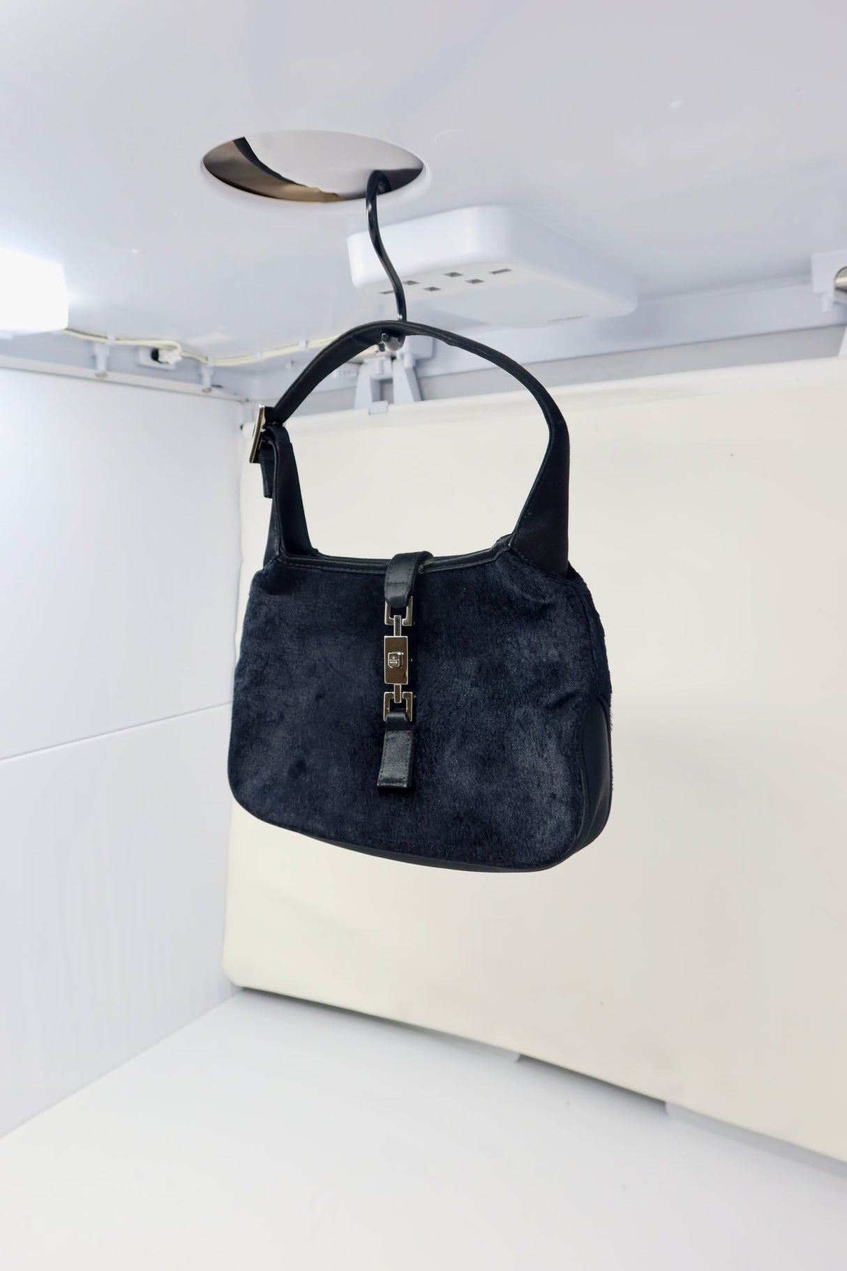 Gucci Tom Ford Era Mini Jackie Black Pony Hair