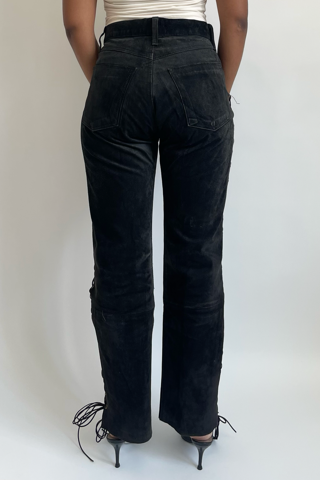 Laced Pants Black