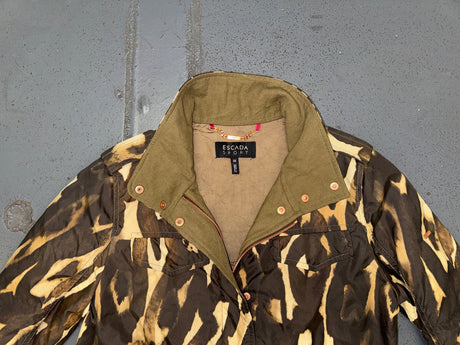 ESCADA SPORT Animal/Camo Print Bomber Jacket