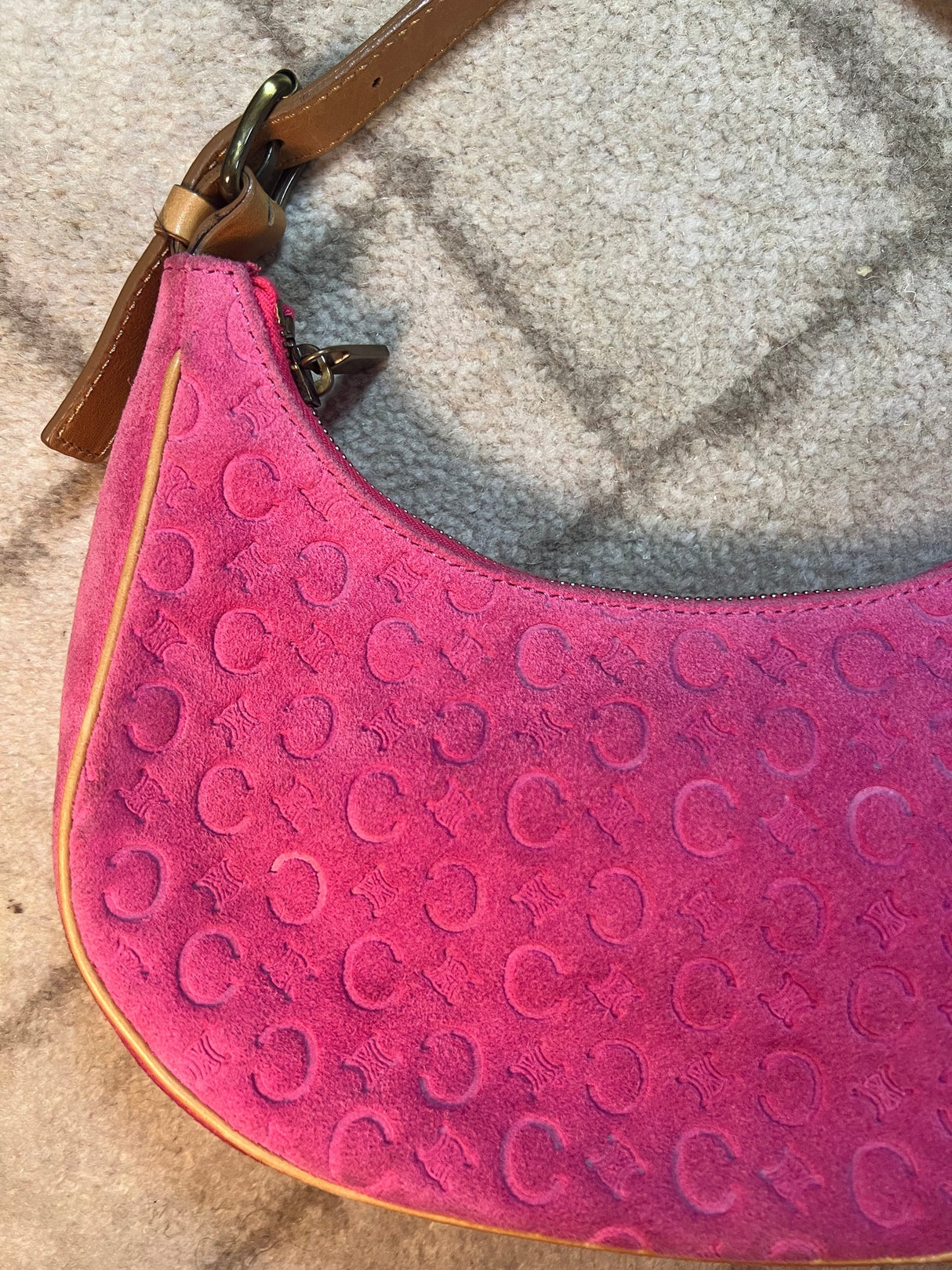 Celine Pink Suede