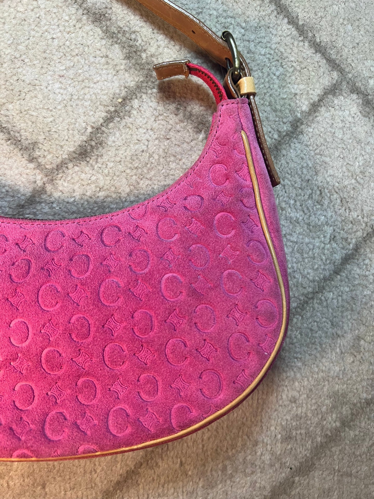 Celine Pink Suede