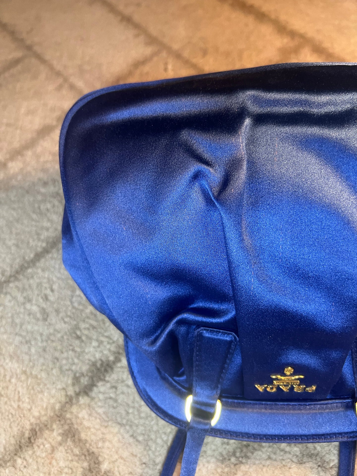 Prada Blue Satin