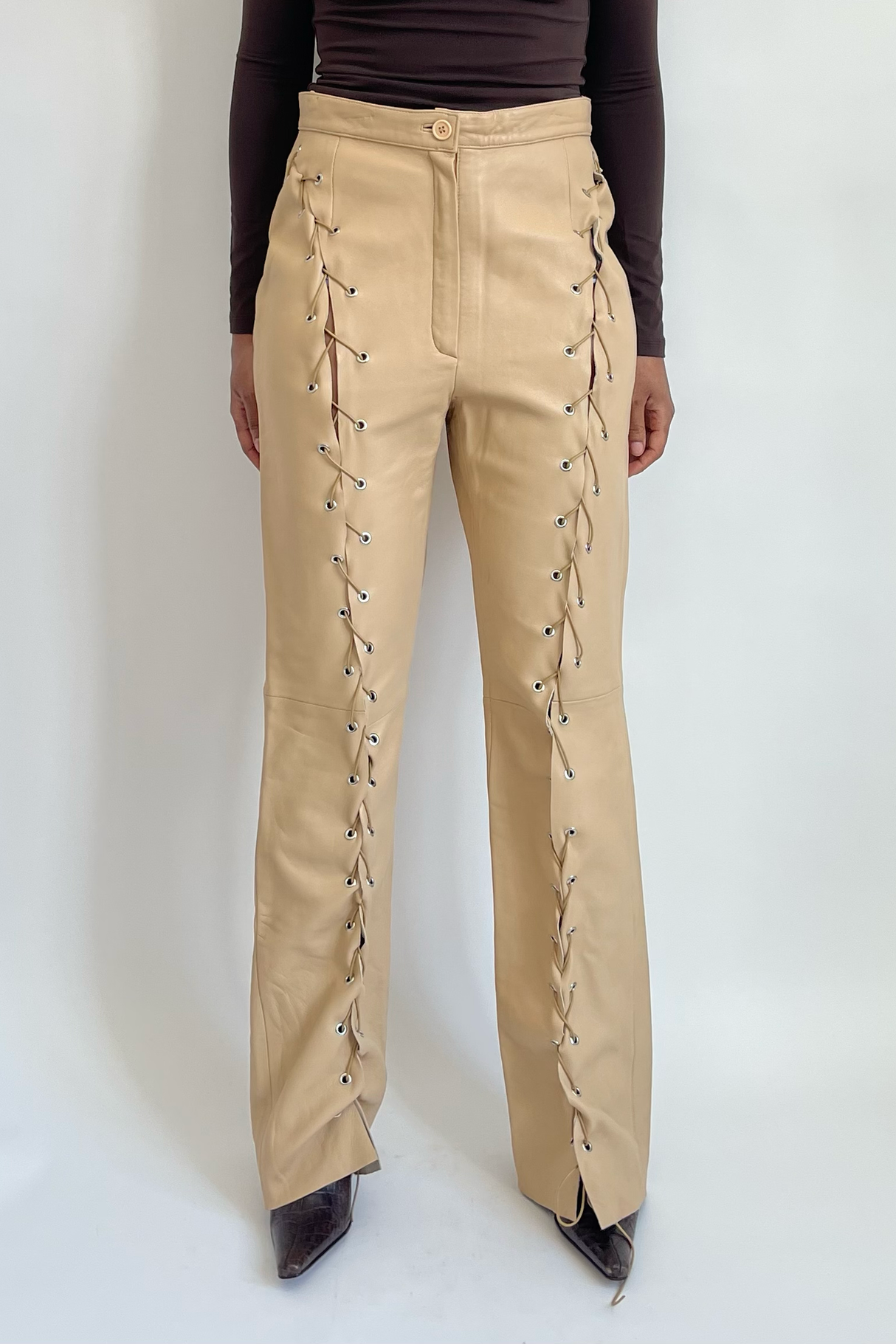 Laced Pants Cremás