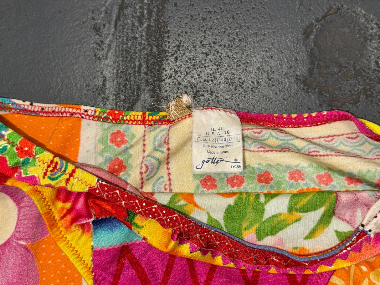 GOTTEX Multicolor Printed Bikini Top and Bottoms