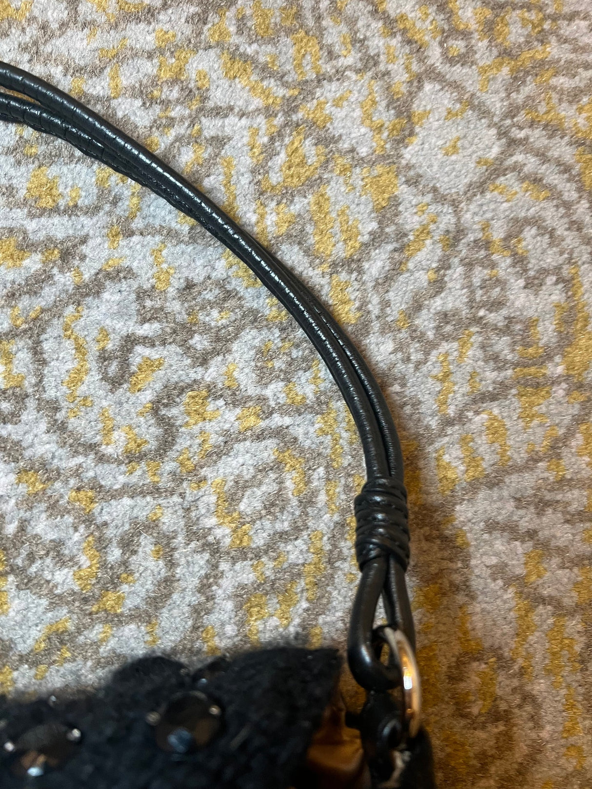 Valentino Black Crochet Bag