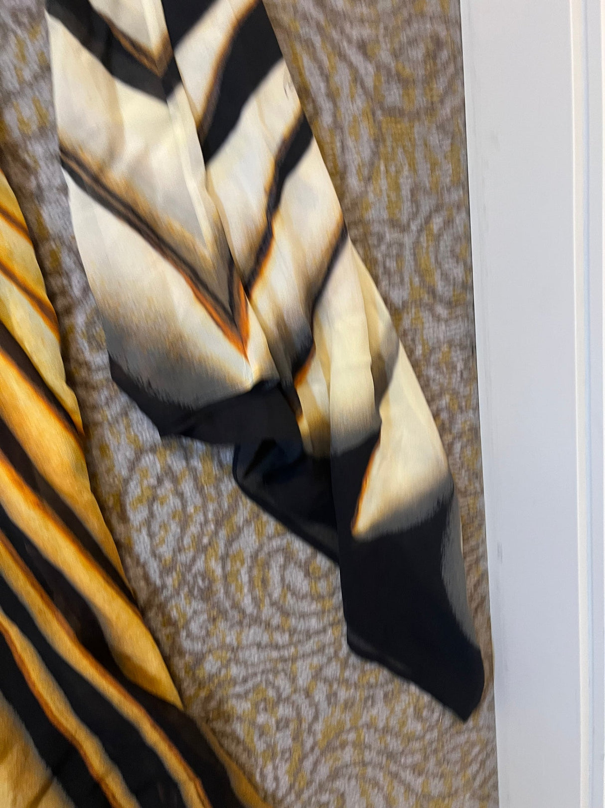 Roberto Cavalli Vintage F/W 2000 Era Zebra Radiating Stripe Silk Dress