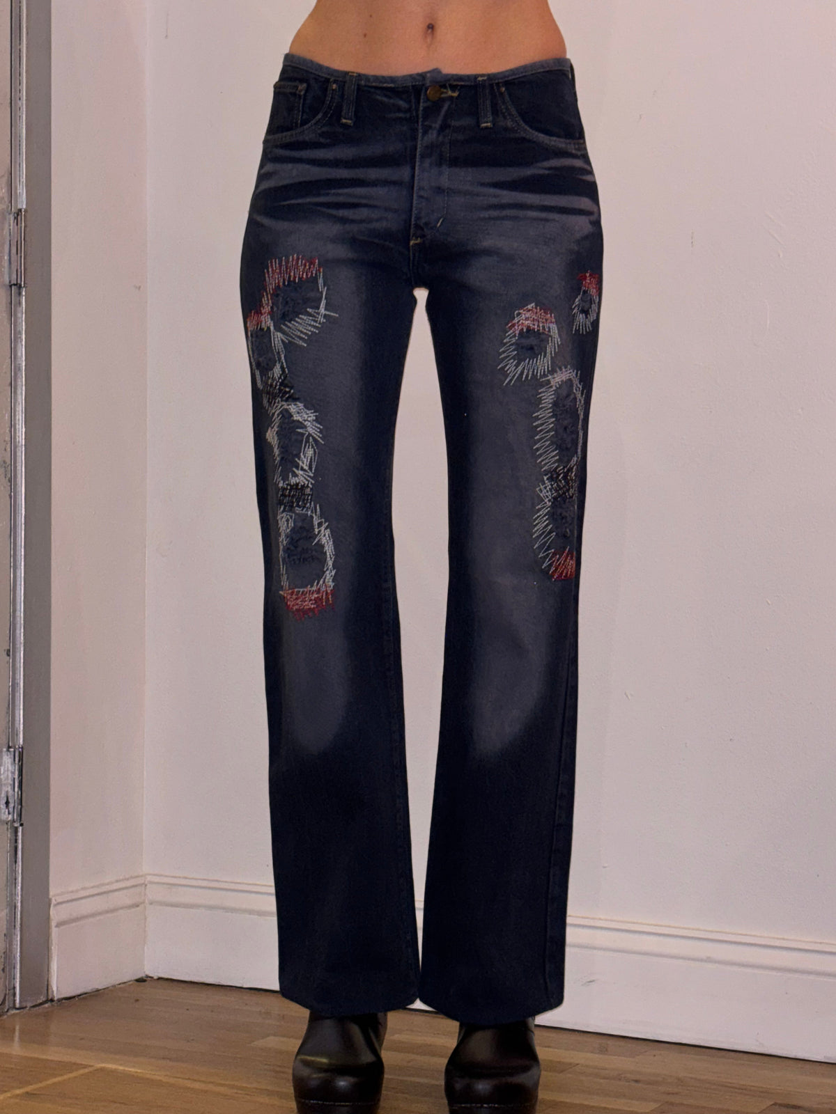 Roberto Cavalli Patchwork Denim