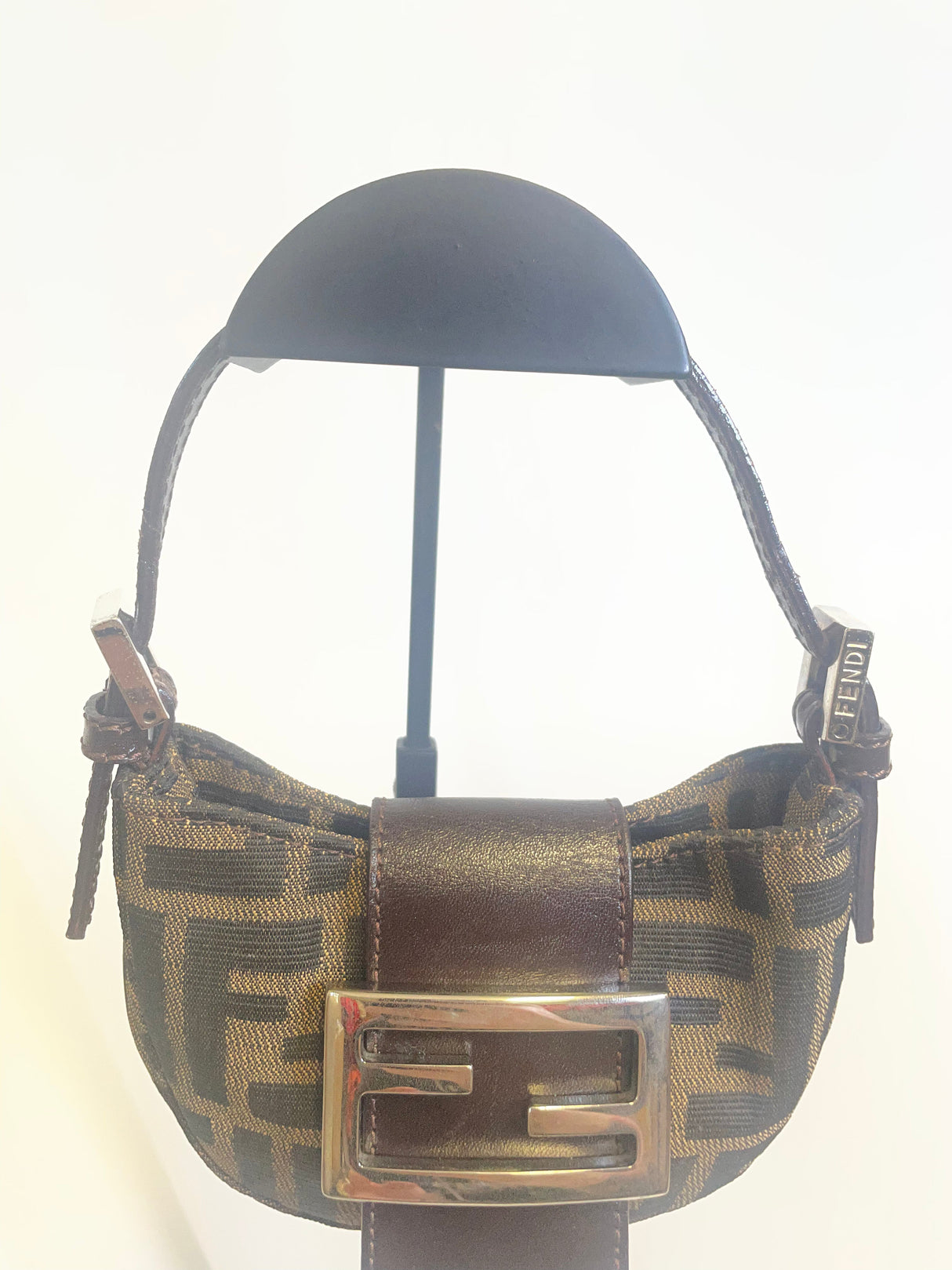 Fendi Zucca Print Mini Croissant