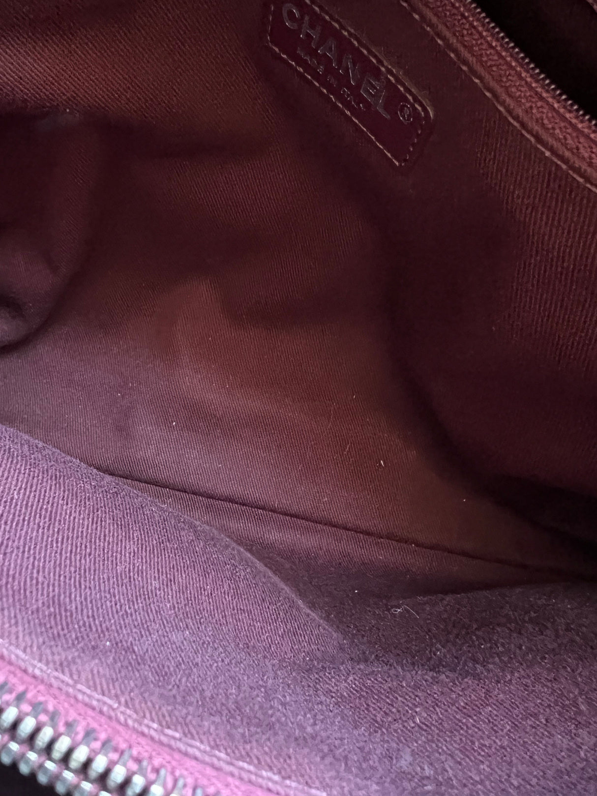 Chanel Grey Quilted Tote