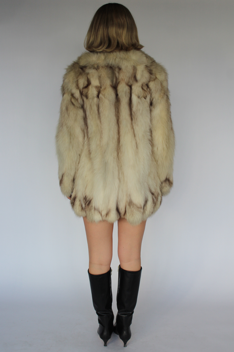 Fox fur coat