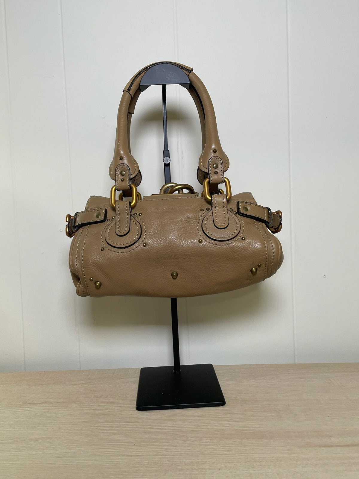 Chloé Mini Paddington Tan Leather Satchel Bag