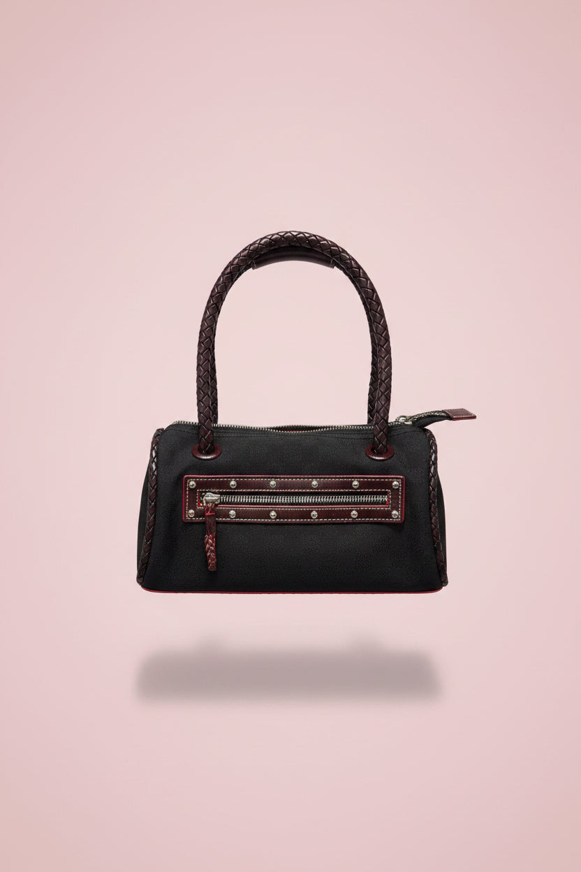 #34 Loewe Anagram Leather Mini Hand Bag Black