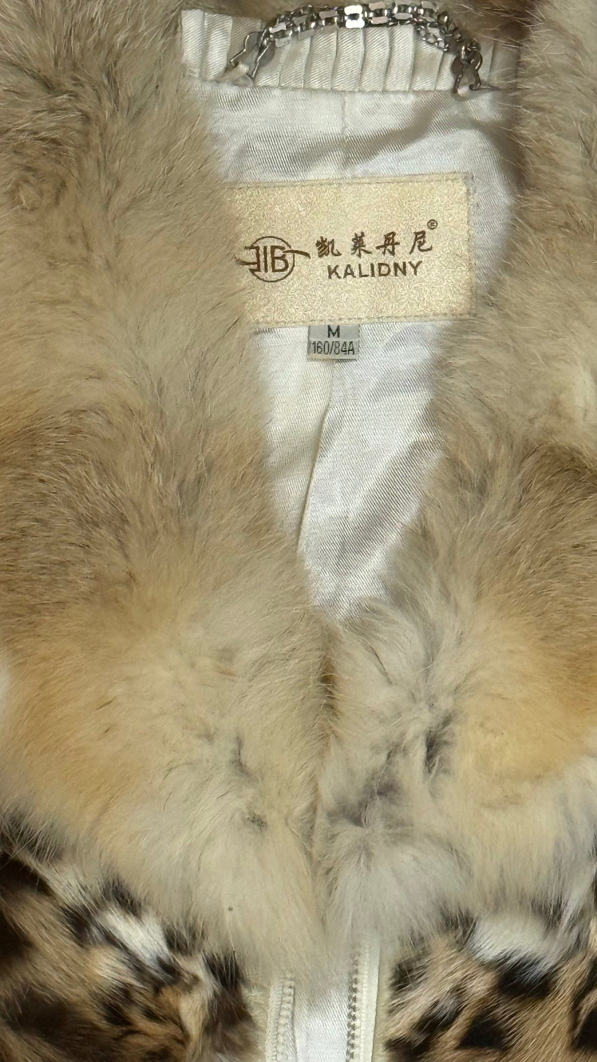 Vintage Animal Print Fur Jacket