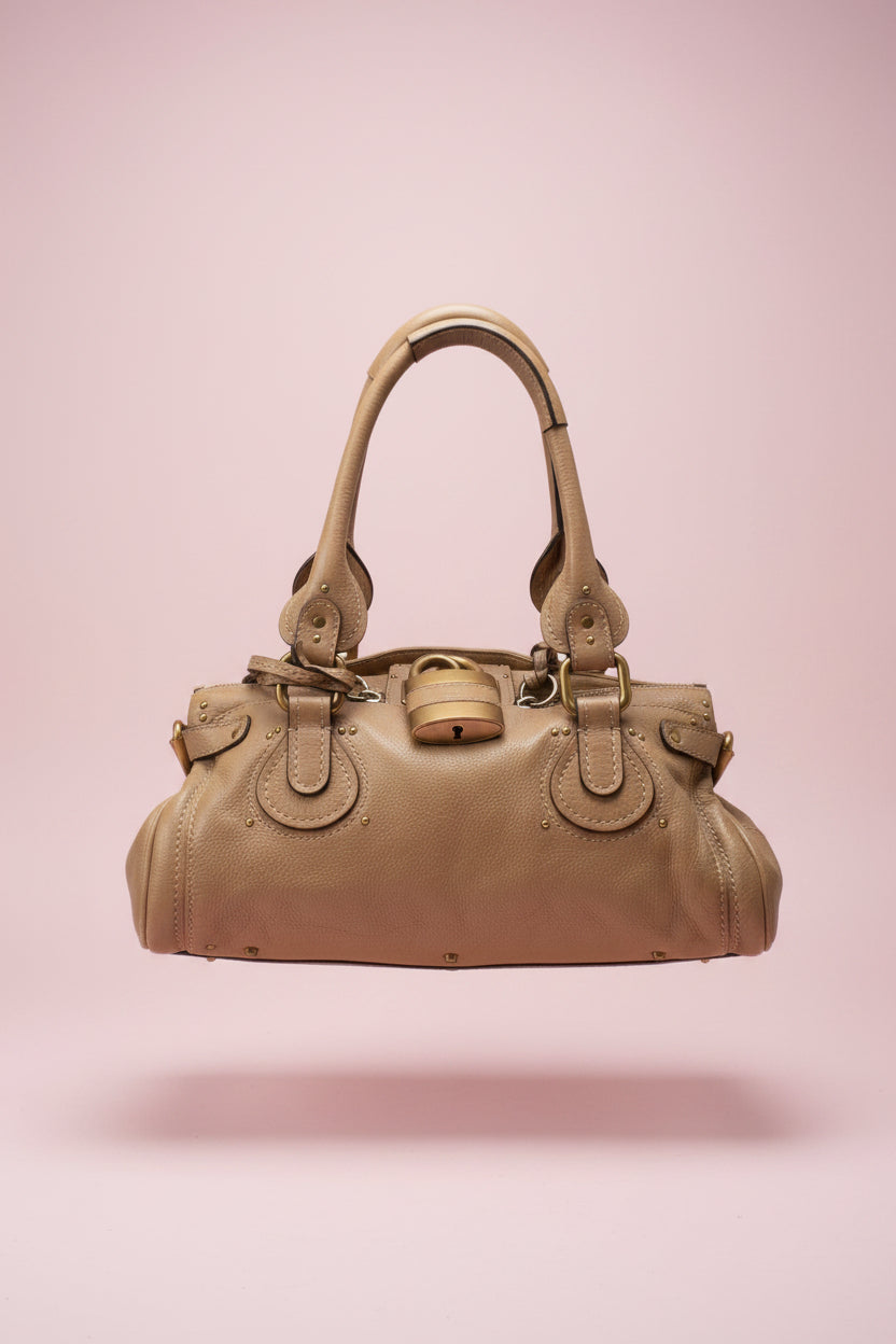 #30 Chloe Beige Leather Paddington