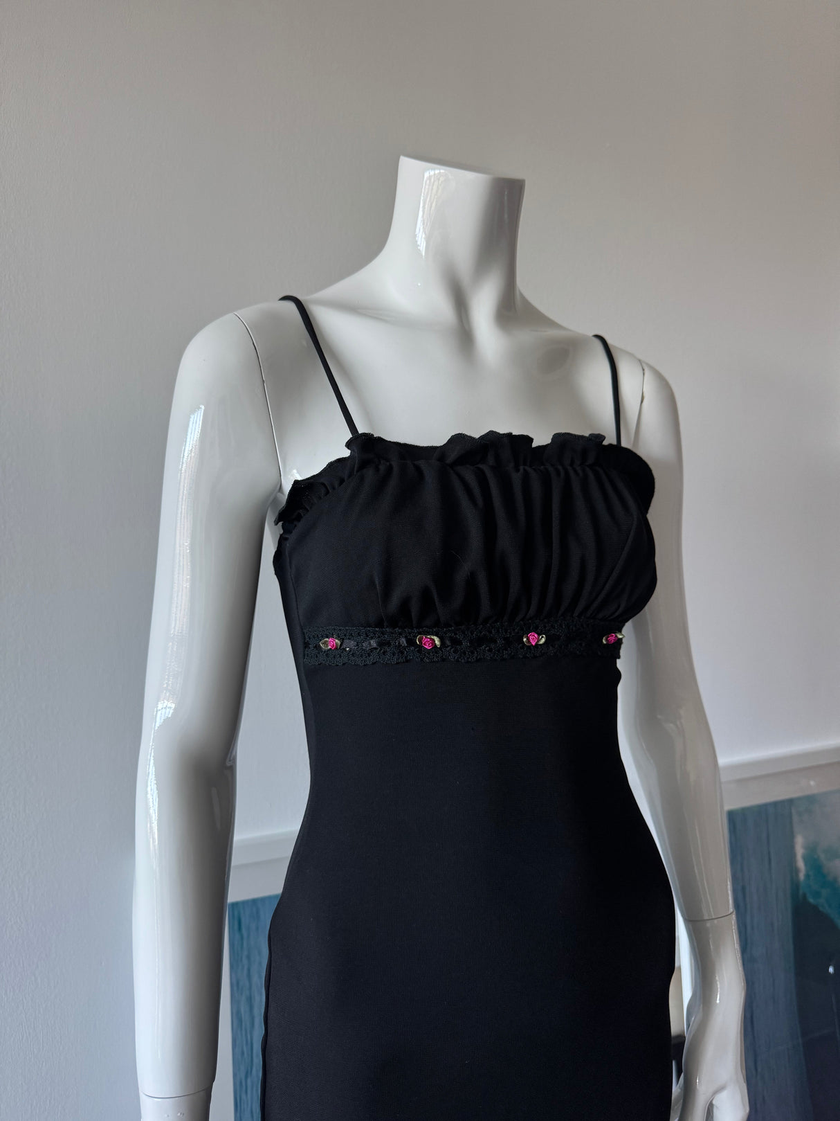 RAMPAGE Black Ruched Mini Dress