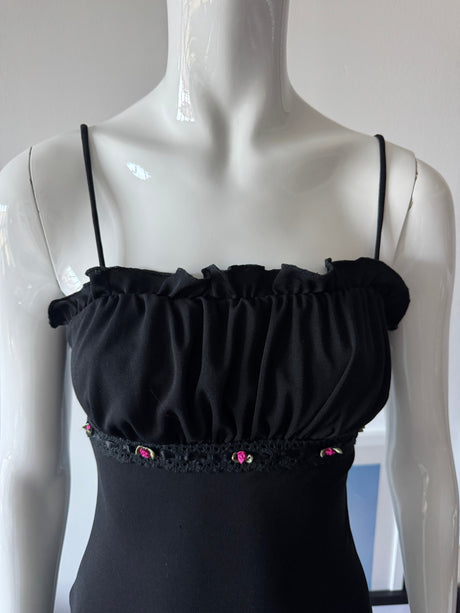 RAMPAGE Black Ruched Mini Dress