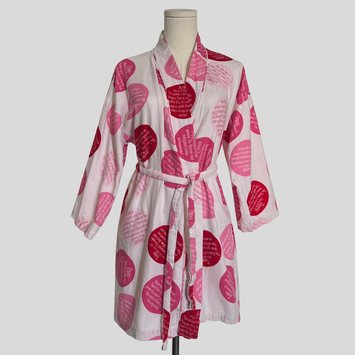 Horoscope zodiac flannel robe