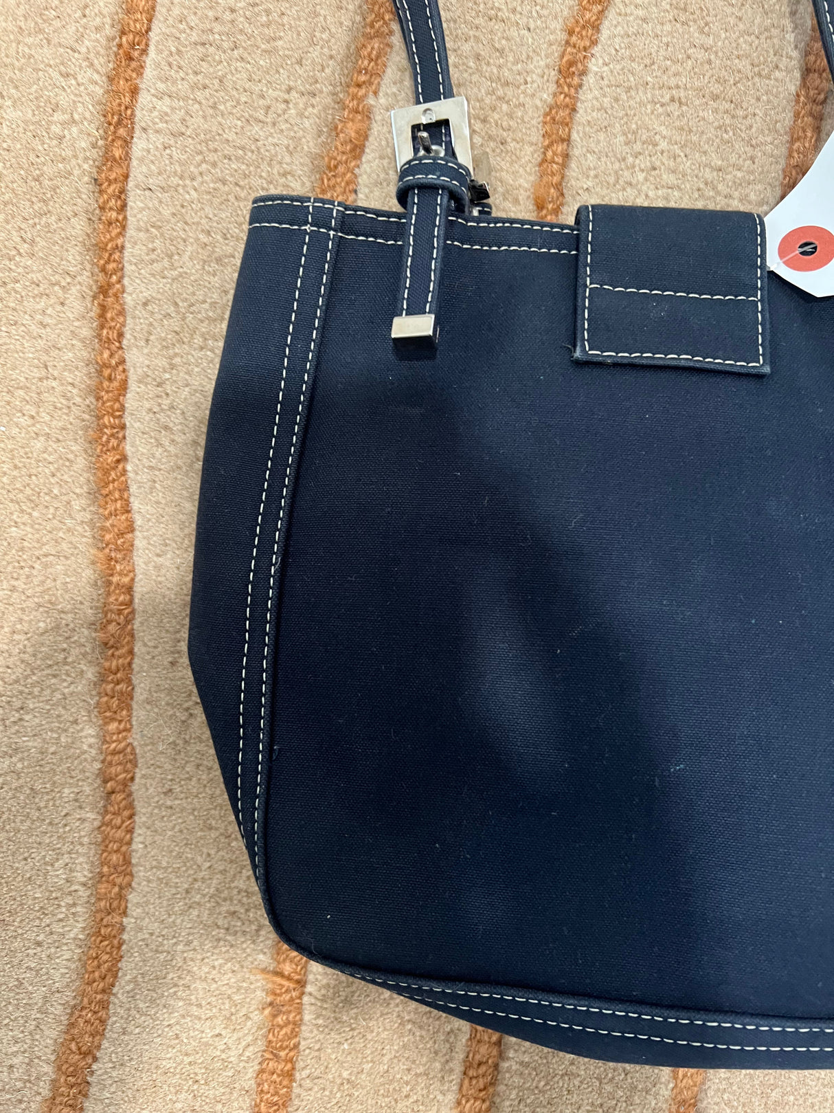 #14 Fendi Zucca Canvas Mamma Mini Handbag Navy