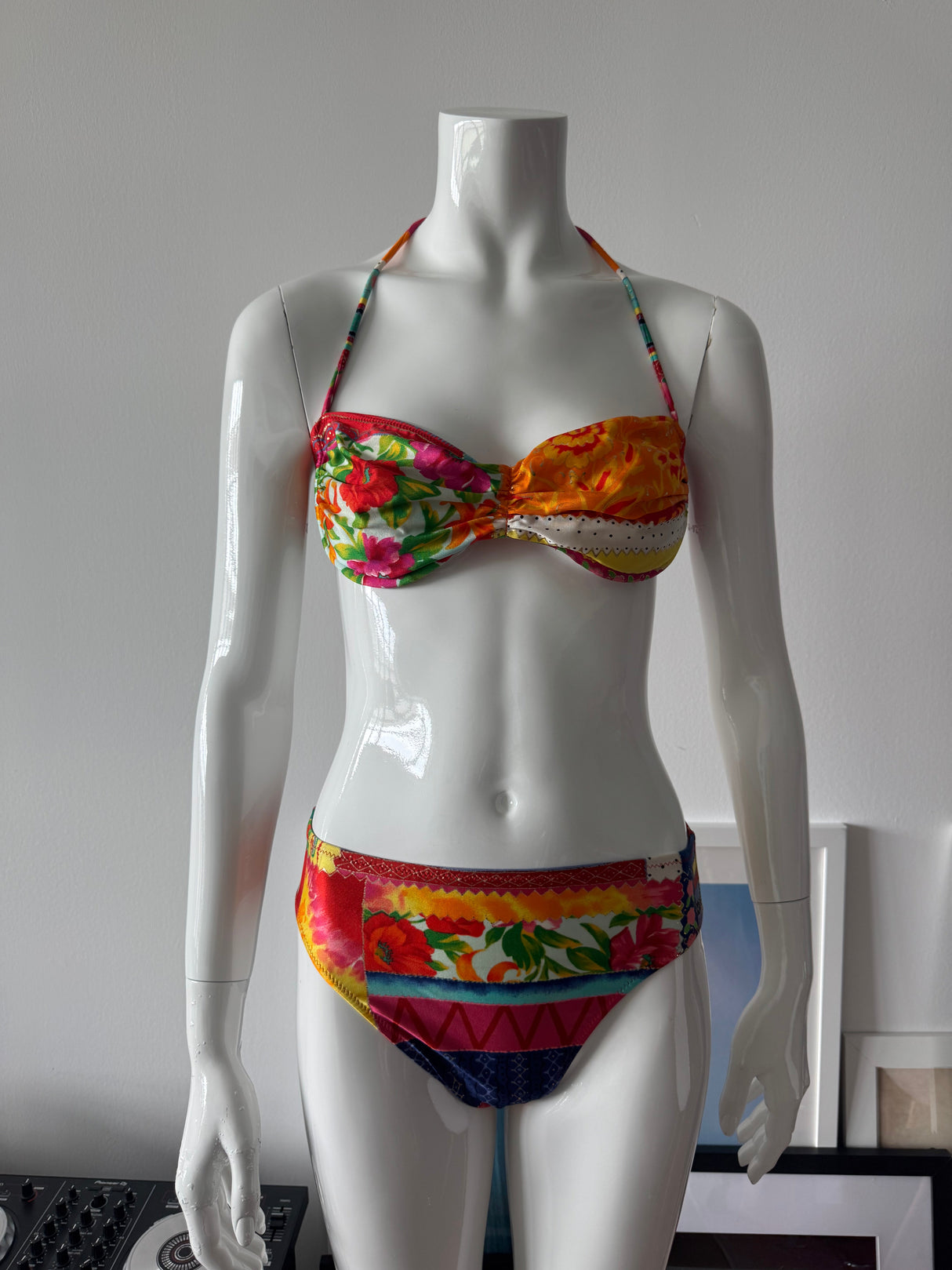 GOTTEX Multicolor Printed Bikini Top and Bottoms