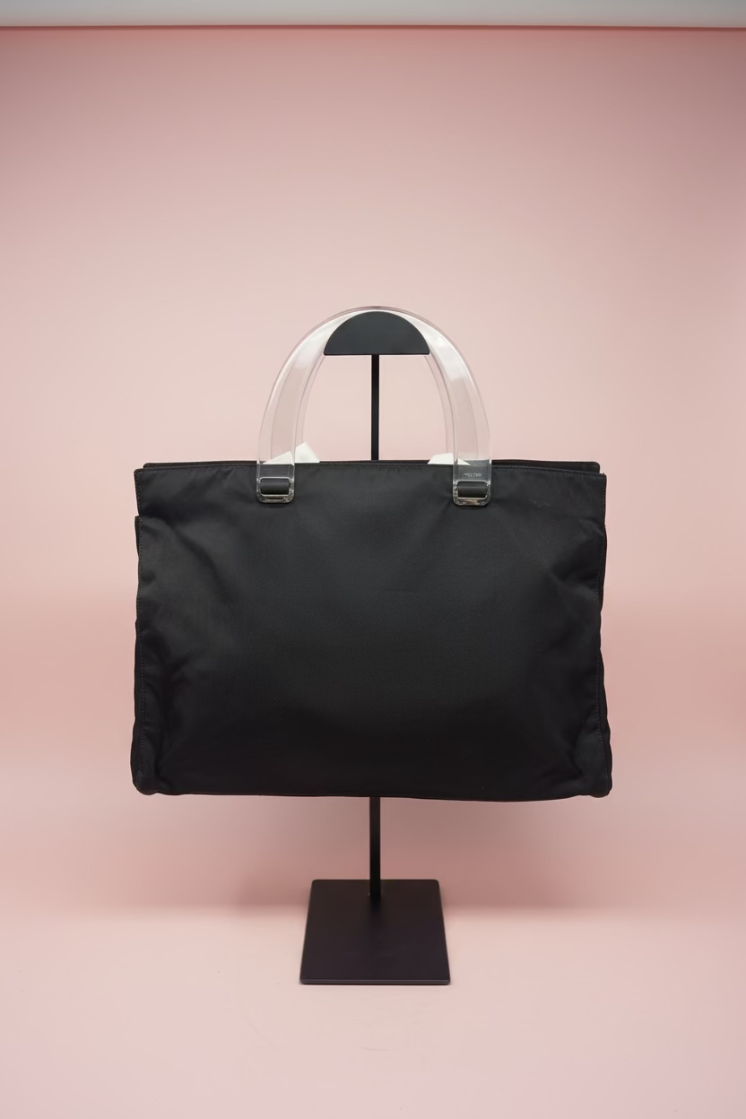 #26 Prada Lucite Handle Tote